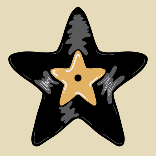 Star sticker illustration