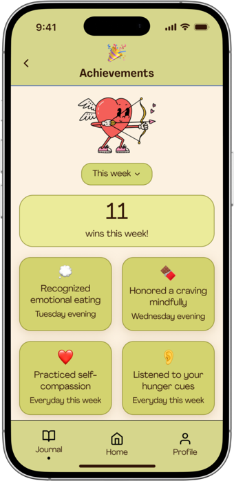 Achievements screen 1