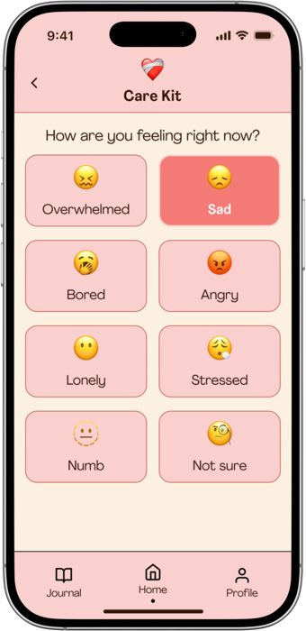 Care Kit screen 2